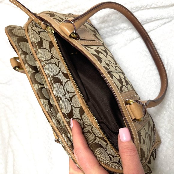 Coach Monogram canvas/leather satchel j067110532 - Picture 12 of 14